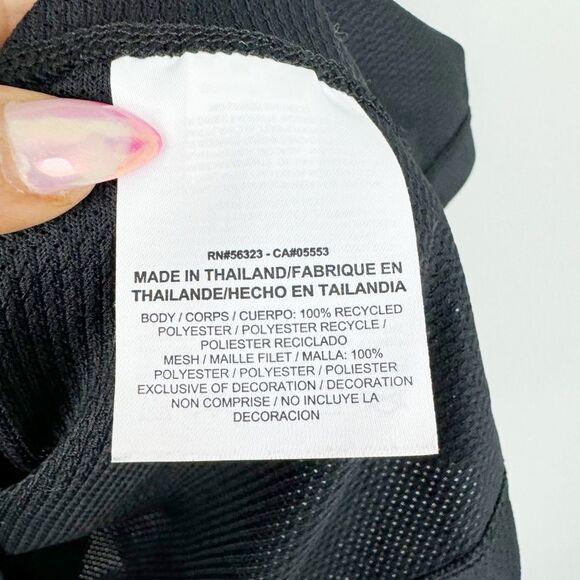 NIKE | Dri Fit Black Tank Top Mesh Details Women’s Size X-Large - Picture 6 of 8